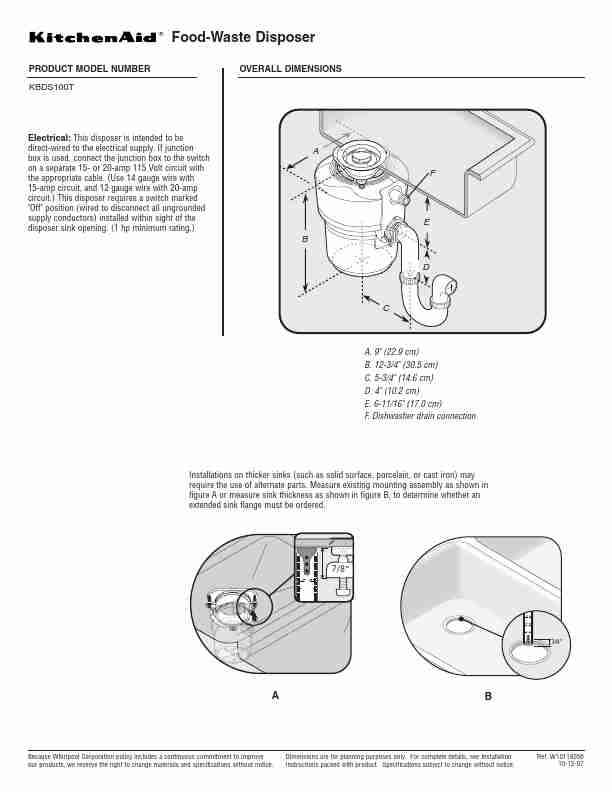 KitchenAid Garbage Disposal KBDS100T-page_pdf